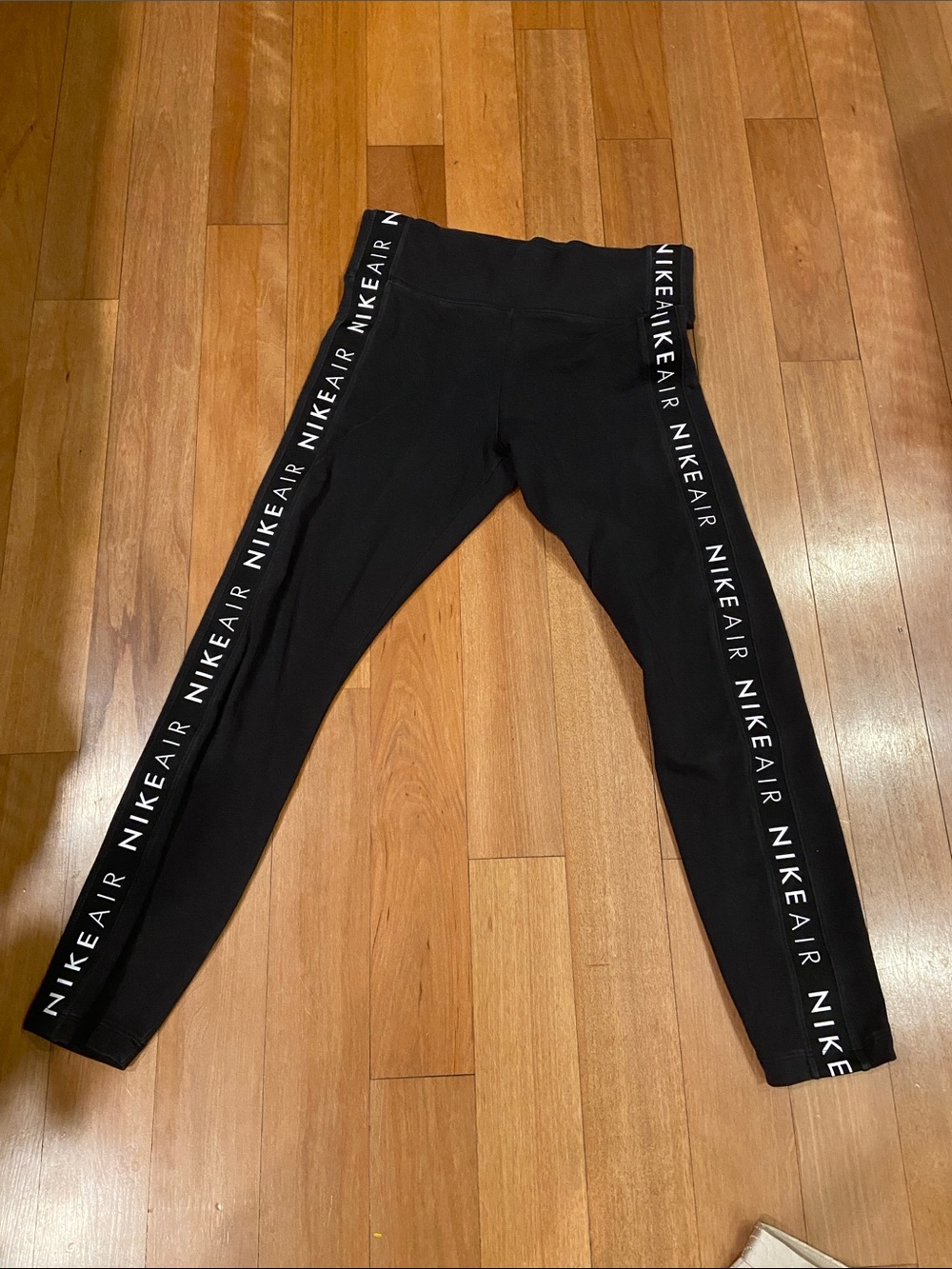 Nike Air Black Ladies' Logo Stripe sportswear Leggings